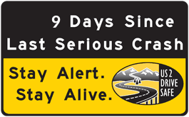 days since last serious crash